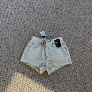 Levi's Women's Off-White Jean Shorts